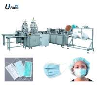 Full Automatic Mask making Machine Flat Face Mask inner Ear  Loop  Disposable Surgical Medical Mask