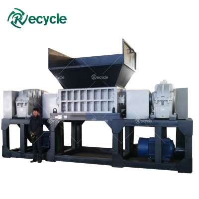 Electric Motor Two Shaft Heavy Duty Iron Sheet Metal Chip Steel Scrap Shredder Price