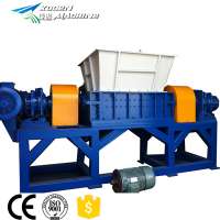 Double Shaft Rubber Tire Waste Plastic Bottle Electronic Metal Scrap Shredder Machine price